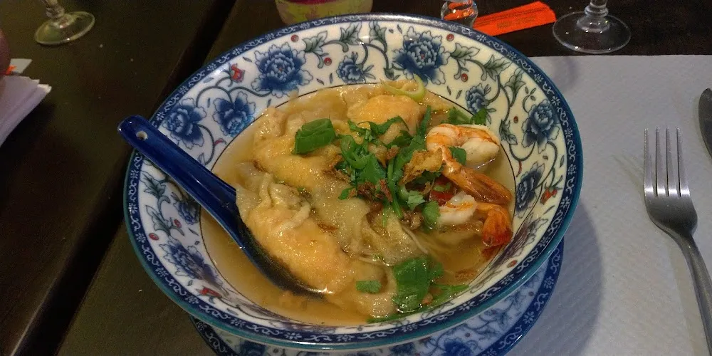 Soupe de Raviolis Aux Crevettes